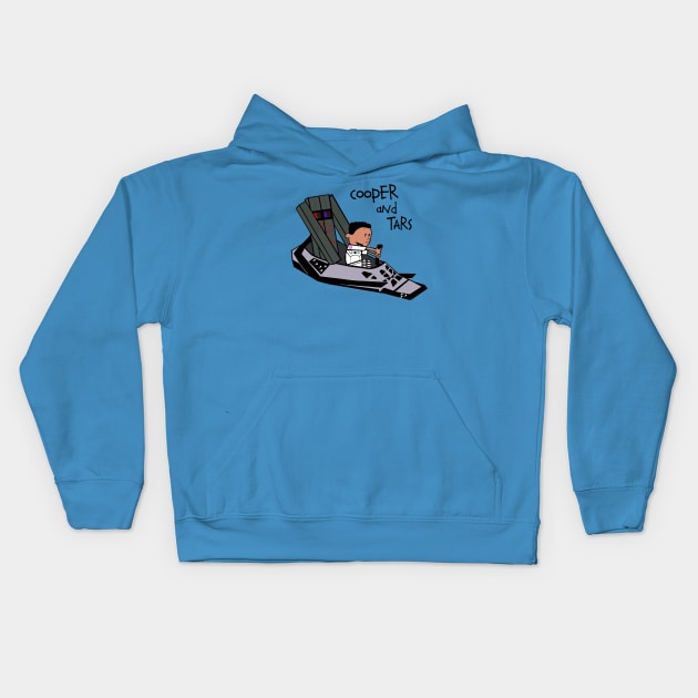 Cooper and TARS Kids Hoodie by CineFluxProd